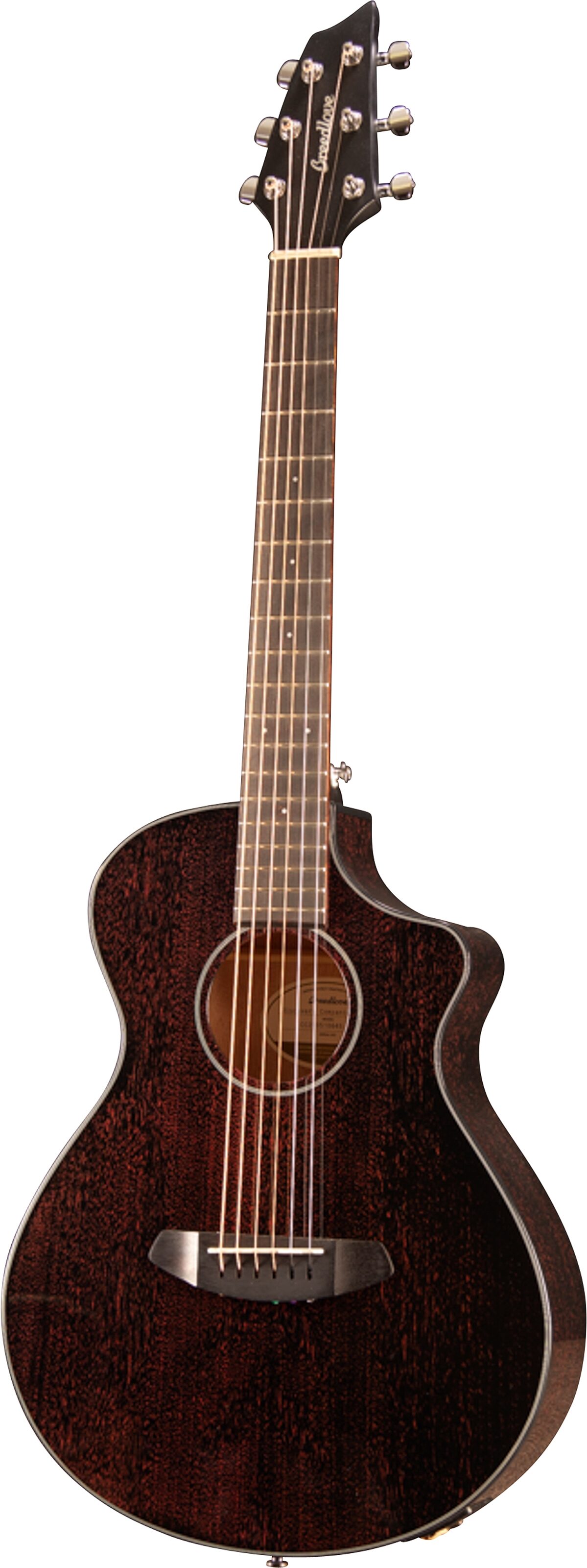 Breedlove Limited Edition Discovery Companion CE Travel Acoustic-Electric Guitar, Action Position Back