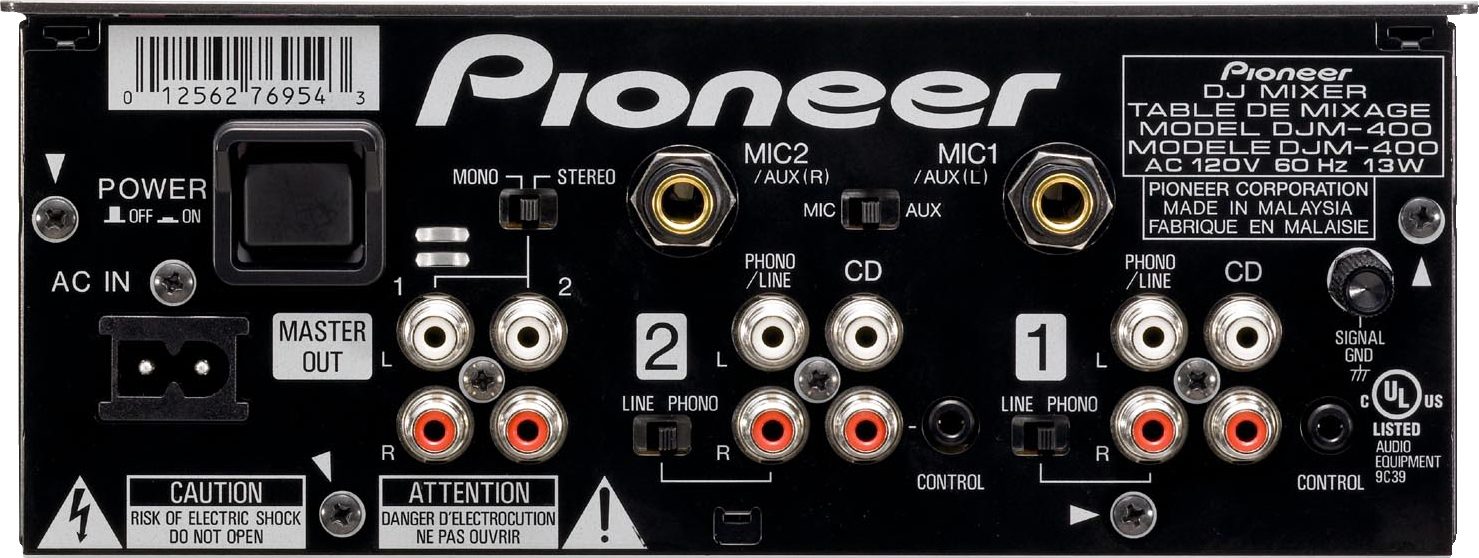 Pioneer DJM400 2-Channel DJ Mixer | zZounds