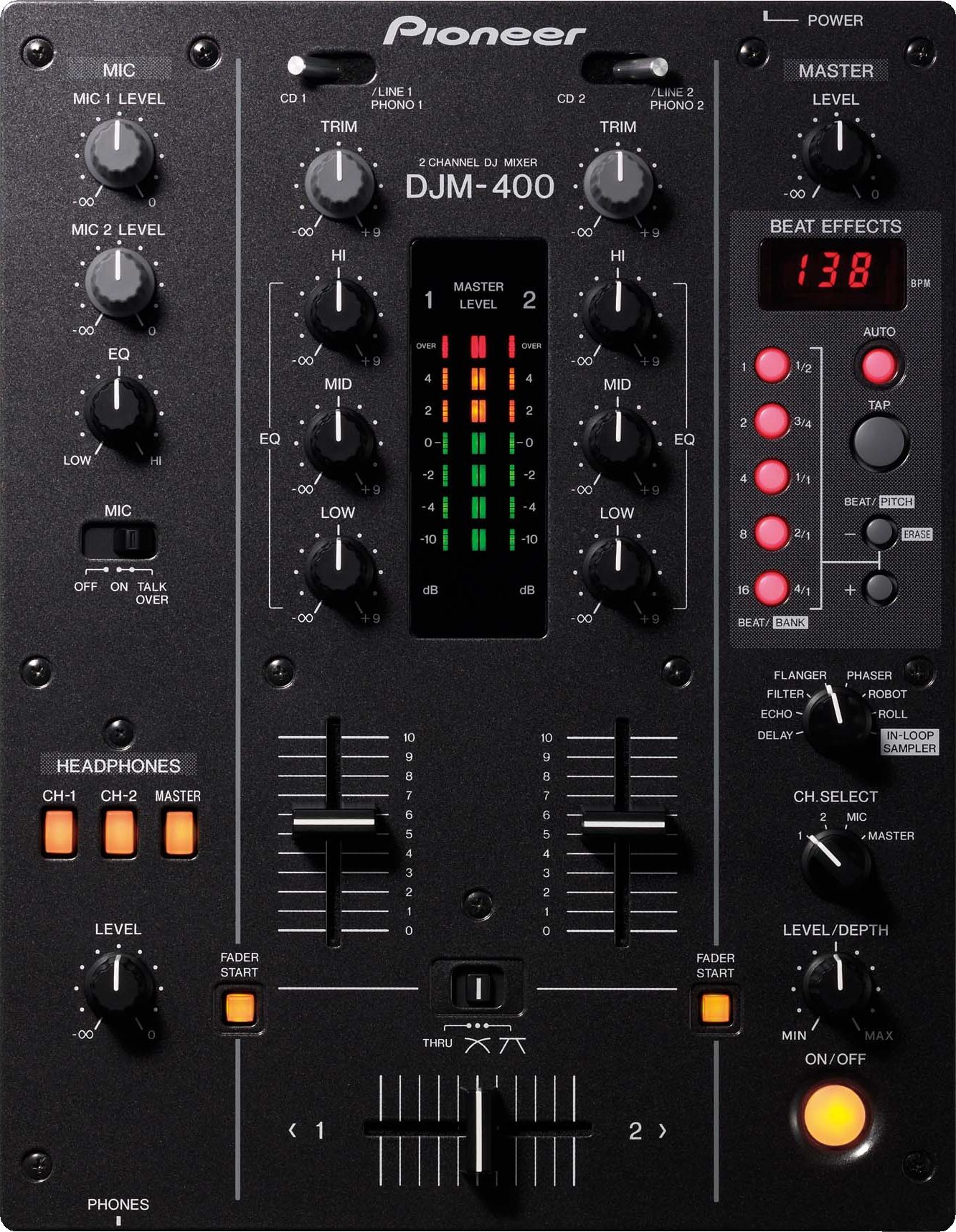 Pioneer DJM400 2-Channel DJ Mixer | zZounds