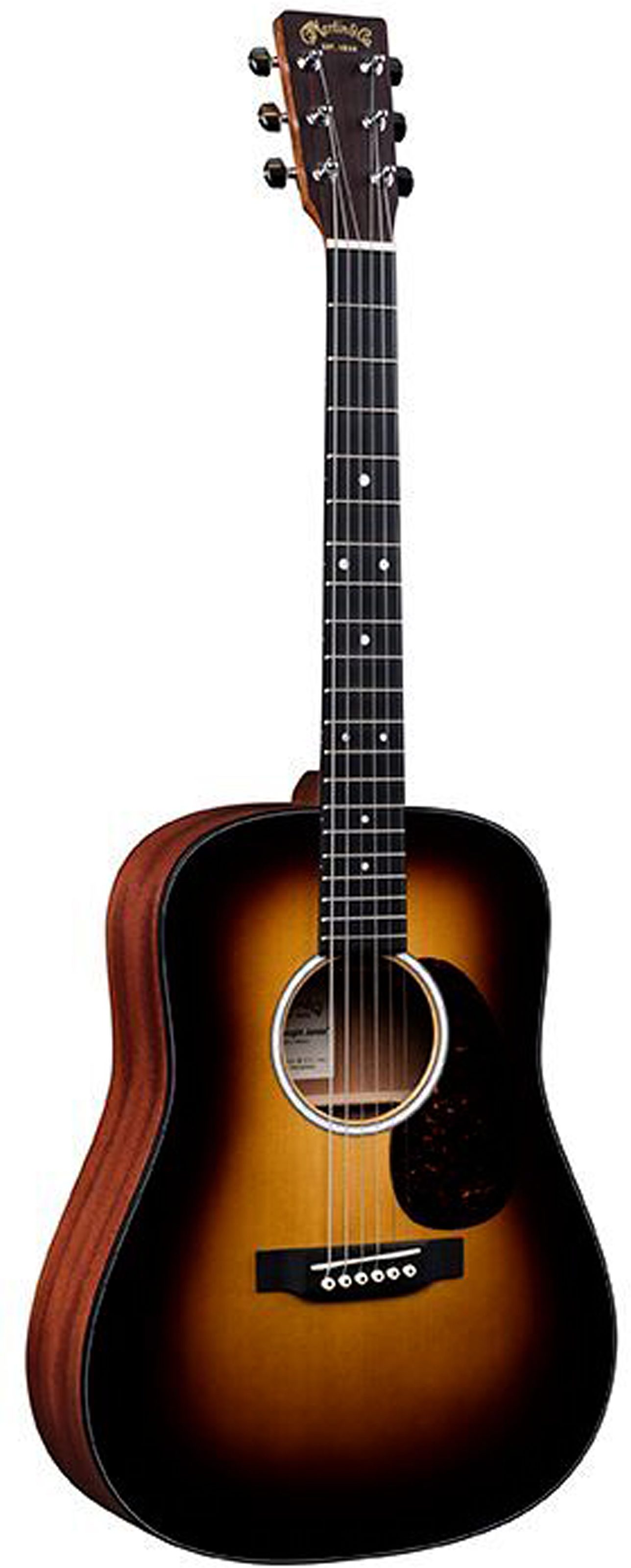 Martin DJr-10 Acoustic Guitar (with Gig Bag), Action Position Back