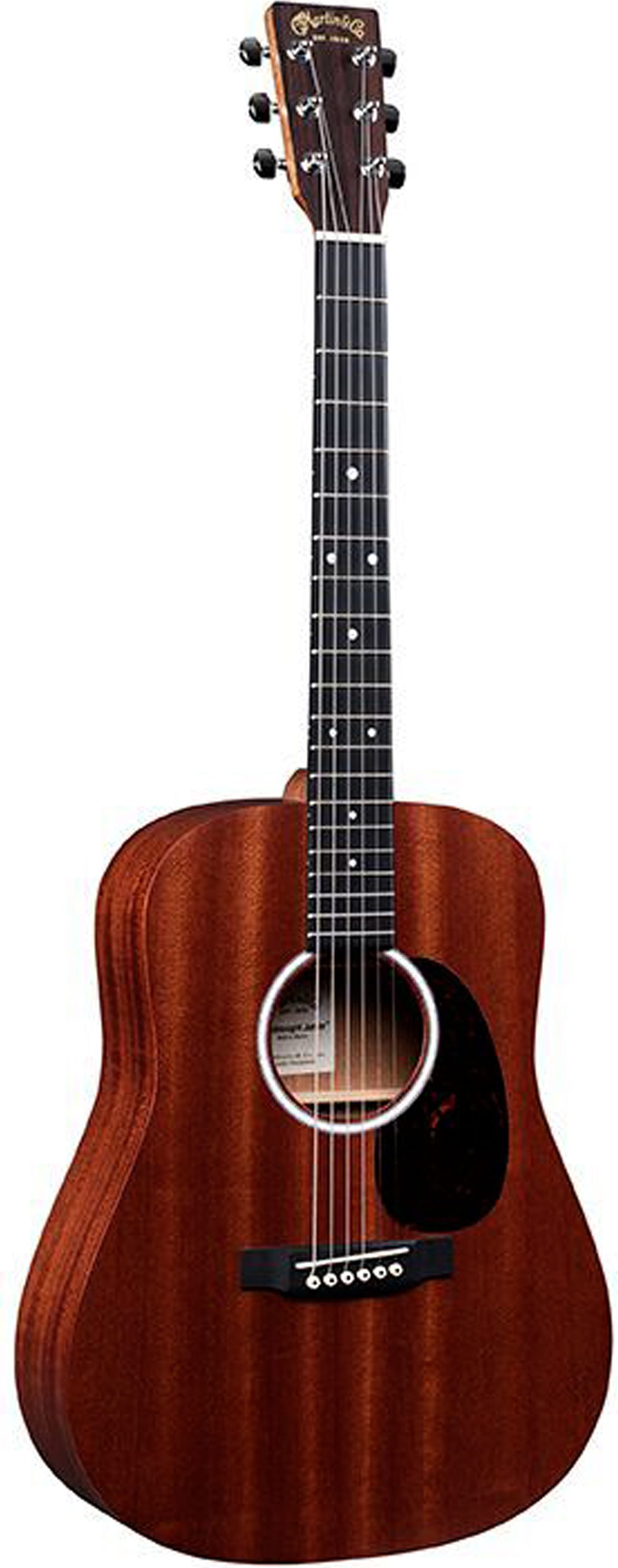 Martin DJr-10 Acoustic Guitar (with Gig Bag), Action Position Back