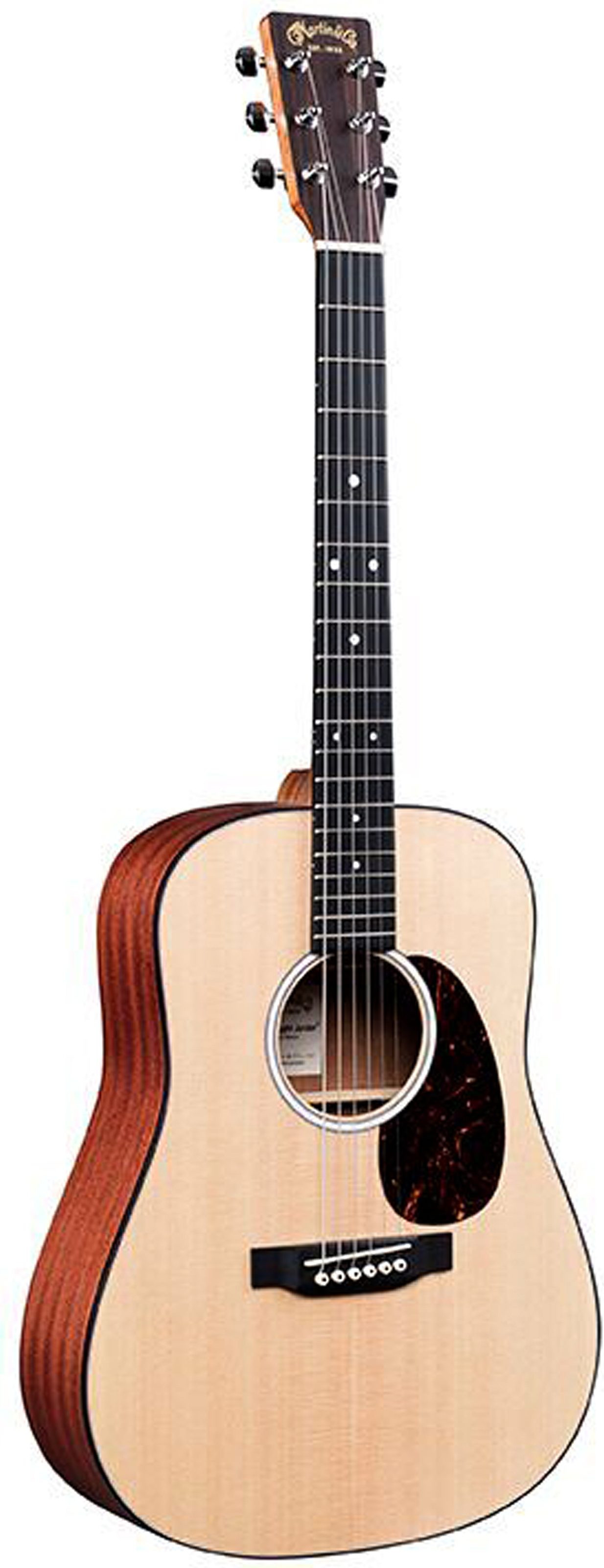 Martin DJr-10 Acoustic Guitar (with Gig Bag), Action Position Back