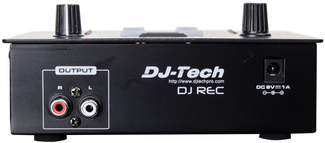 DJ Tech DJ REC Compact Portable DJ MP3 Recorder, Rear