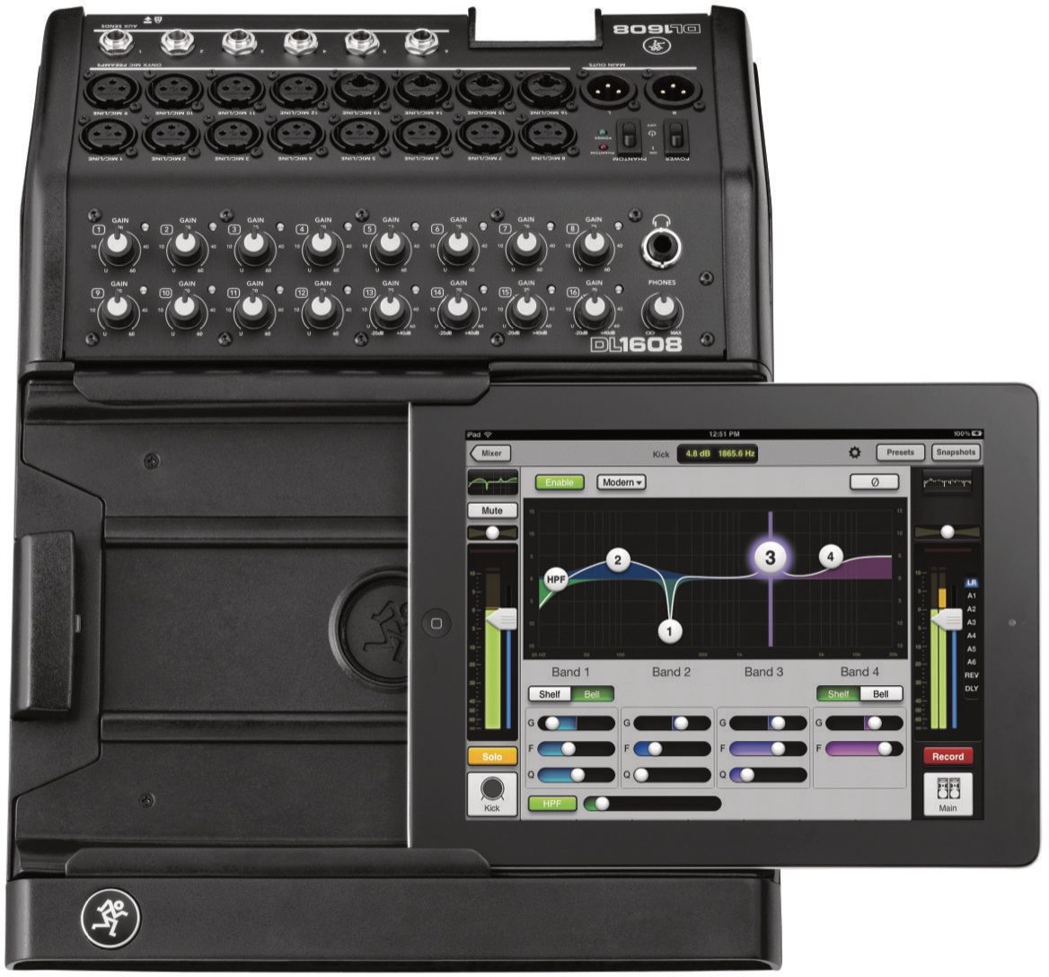 DL1608 Digital iPad Controlled Mixer, Lightning Connector