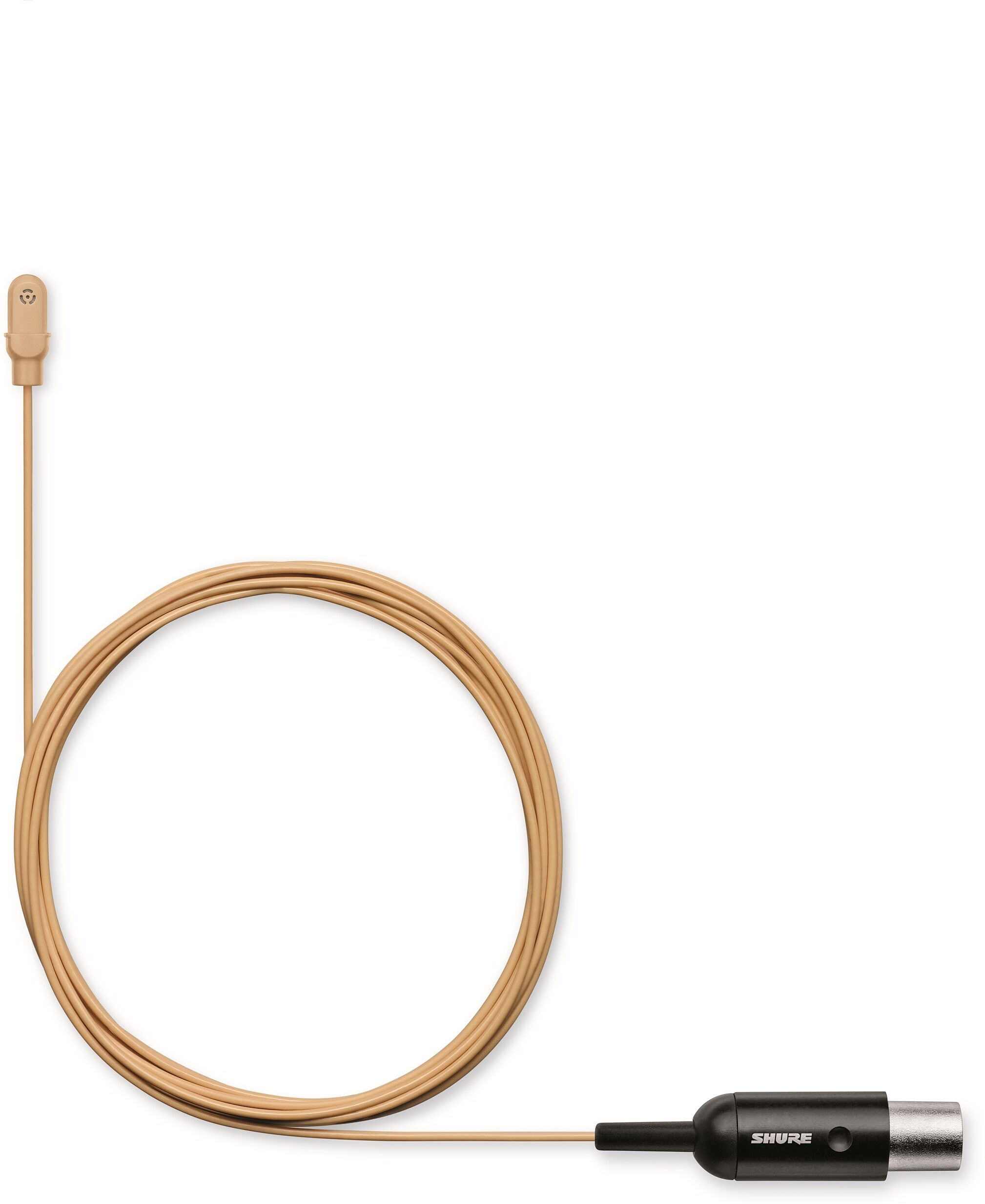 Shure DL4 DuraPlex Omnidirectional Lavalier Condenser Microphone, Tan, MTQG Connector, Main