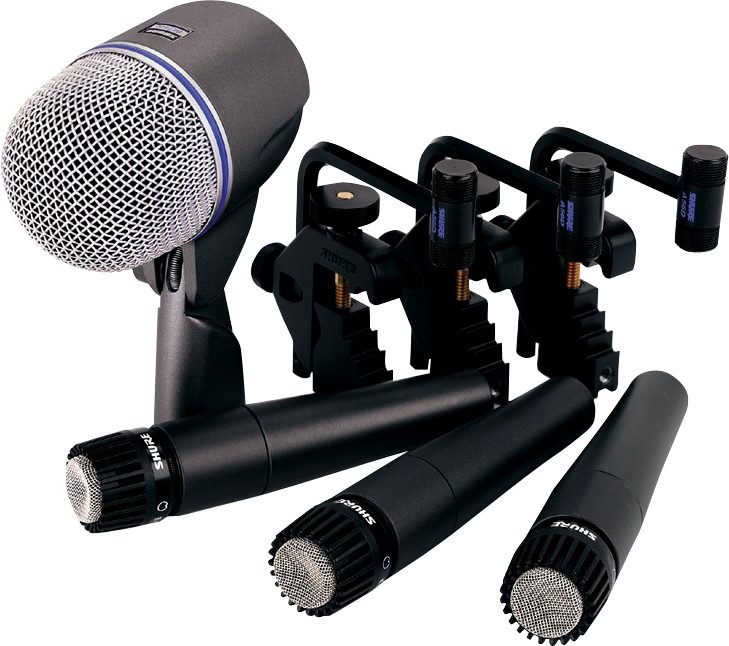 Shure DMK57-52 Drum Microphone Package (3 x SM57, 1 x Beta52, Case, Drum  Mounts)