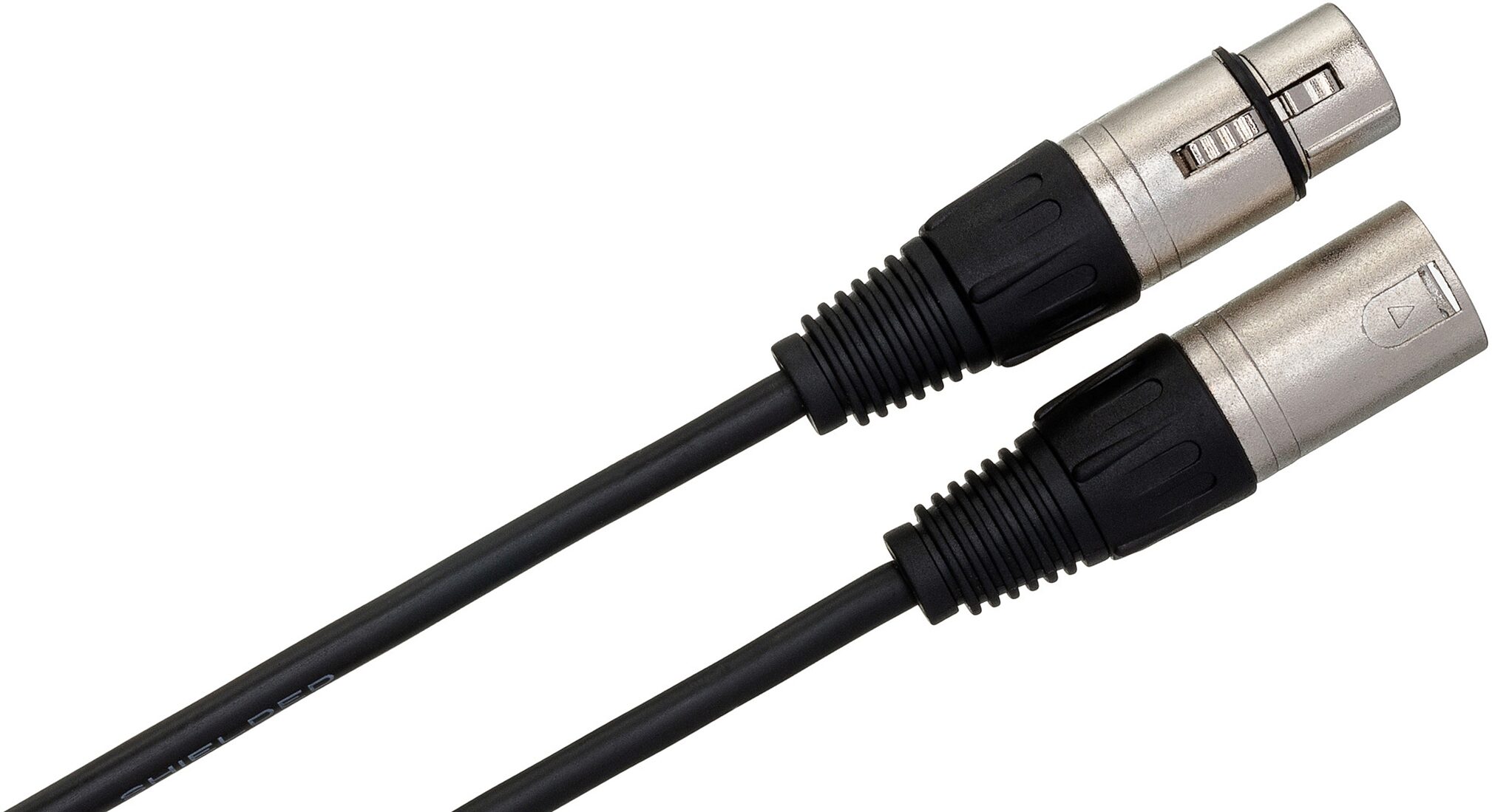 Hosa DMX512 2-Conductor XLR3-M to XLR3-F Cable, 5 foot, DMX-305, Action Position Back