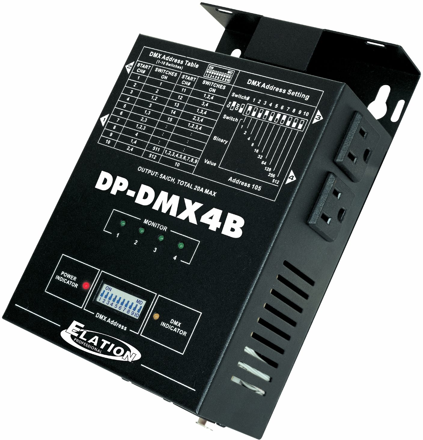 Elation Stagepack Dimmer System, DP-DMX4B