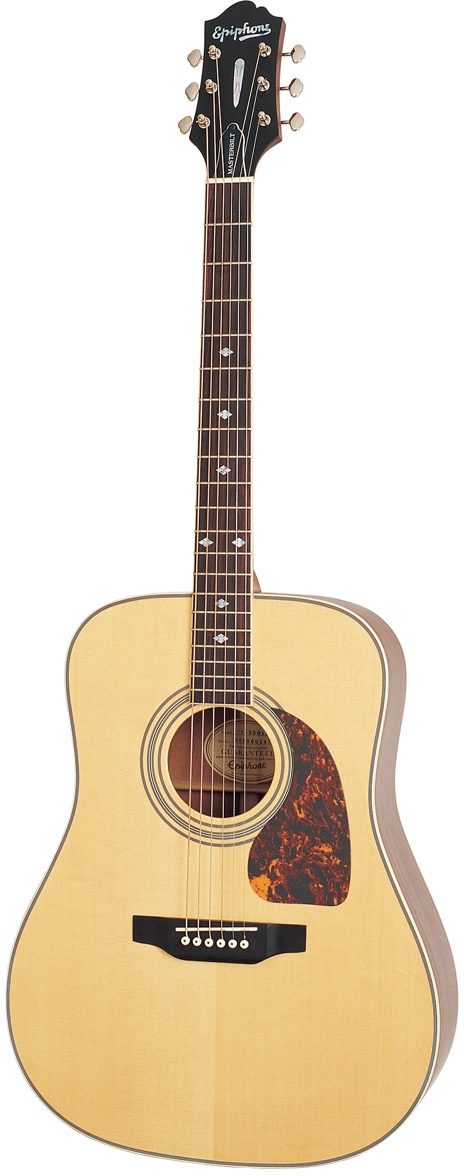Epiphone Masterbilt DR-500ME Acoustic-Electric Guitar, Natural Satin