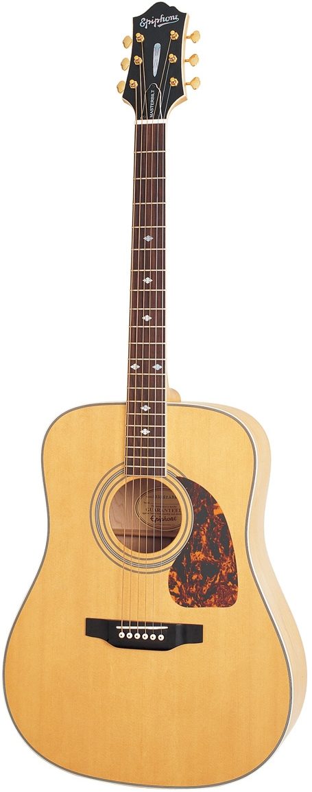 Epiphone Masterbilt DR-500P Acoustic Guitar, Natural Satin