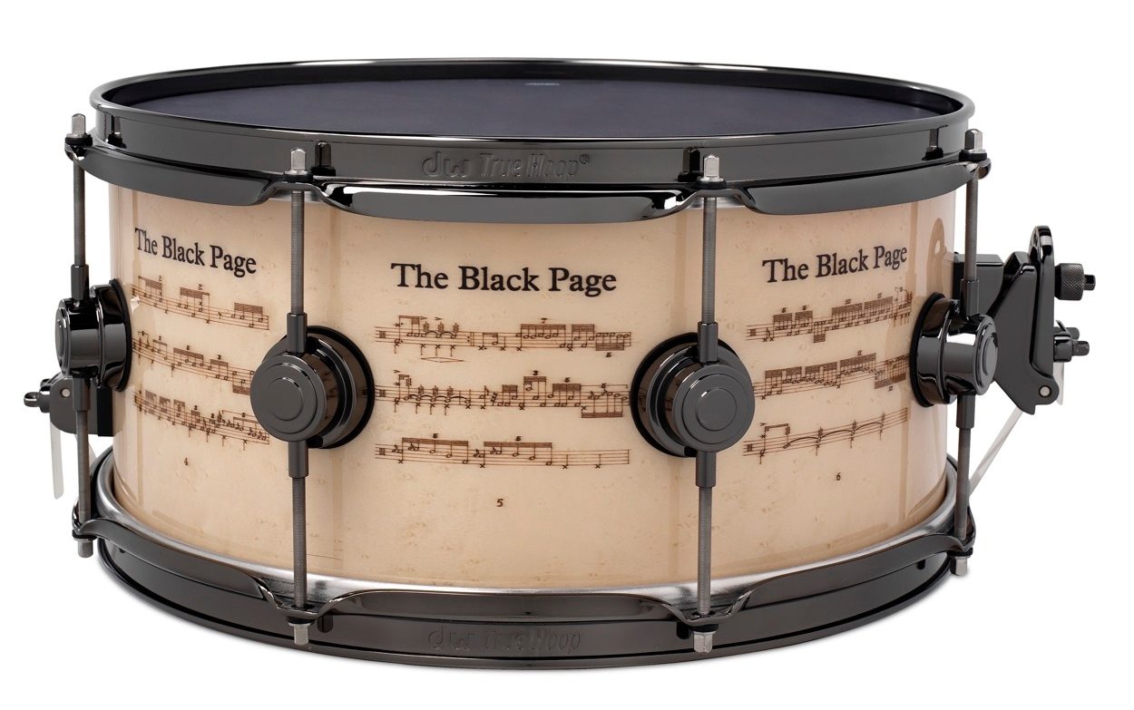 Drum Workshop Icon Bozzio/Zappa Black Page Snare Drum, Main