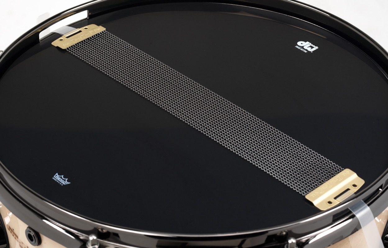 Drum Workshop Icon Bozzio/Zappa Black Page Snare Drum, View 1