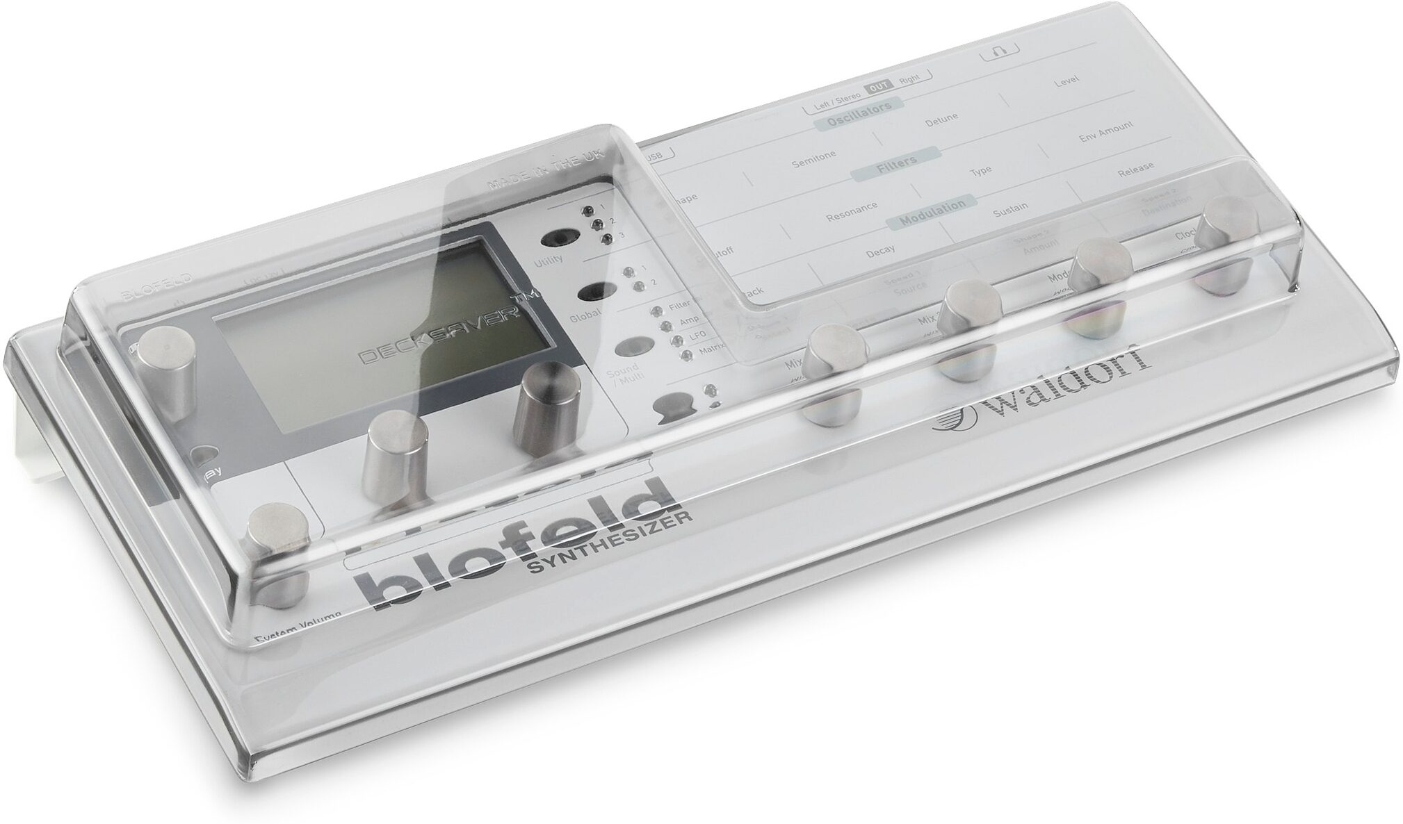 Decksaver Cover for Waldorf Blofeld and Pulse 2, Action Position Back
