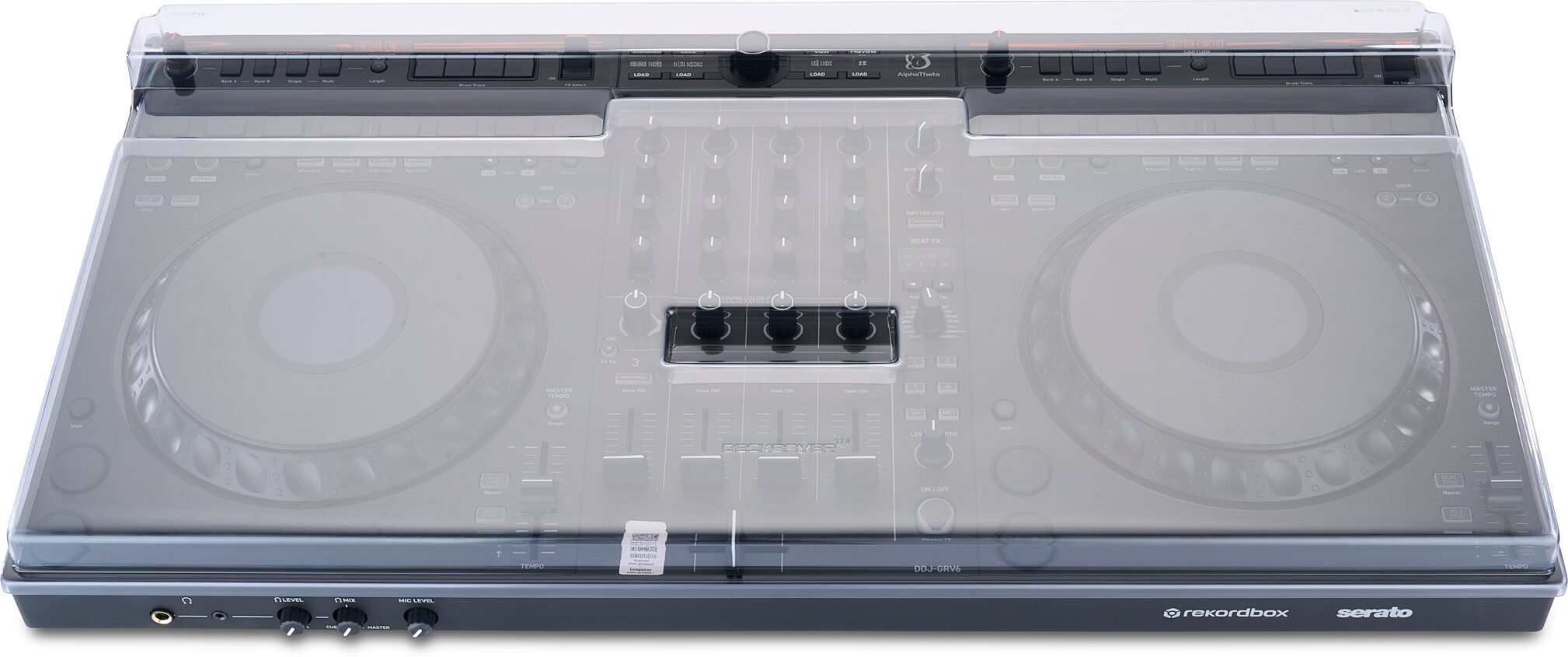 Decksaver Cover for AlphaTheta DDJ-GRV6, New, Action Position Back