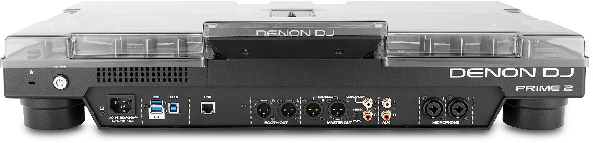 Decksaver Cover for Denon DJ Prime 2, Action Position Back