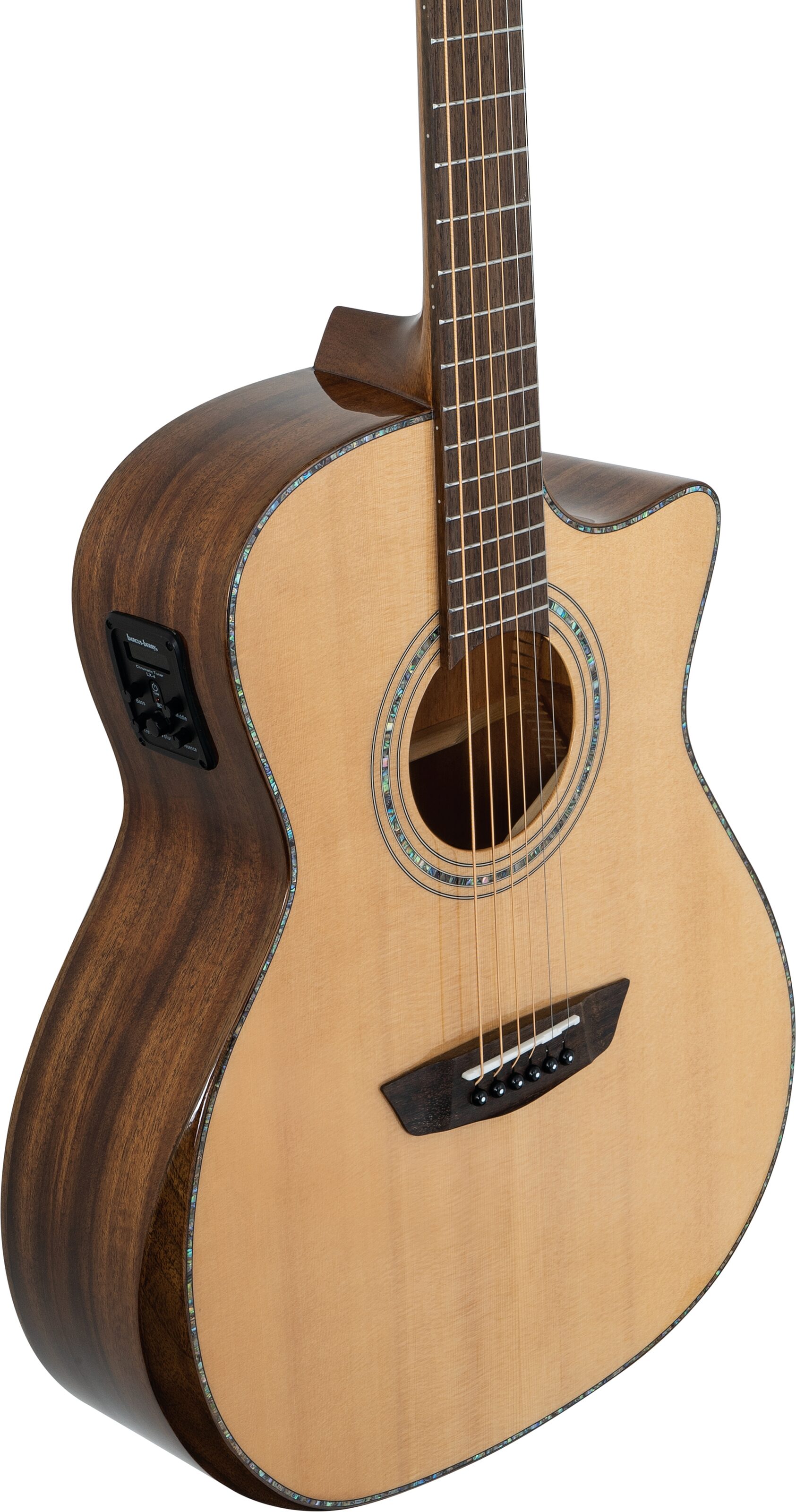 Washburn G105SCE Comfort Series Grand Auditorium Acoustic-Electric Guitar, Action Position Back
