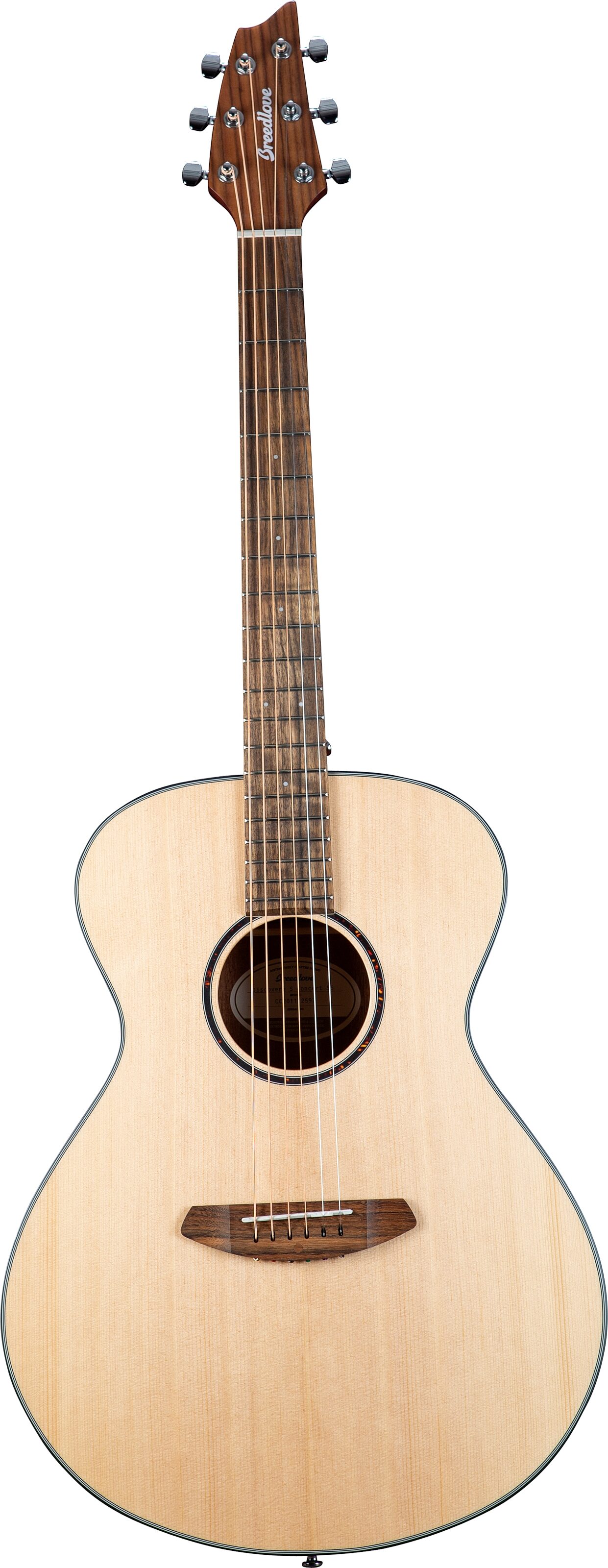 Breedlove ECO Discovery S Concert Sitka Mahogany Acoustic Guitar, Action Position Back