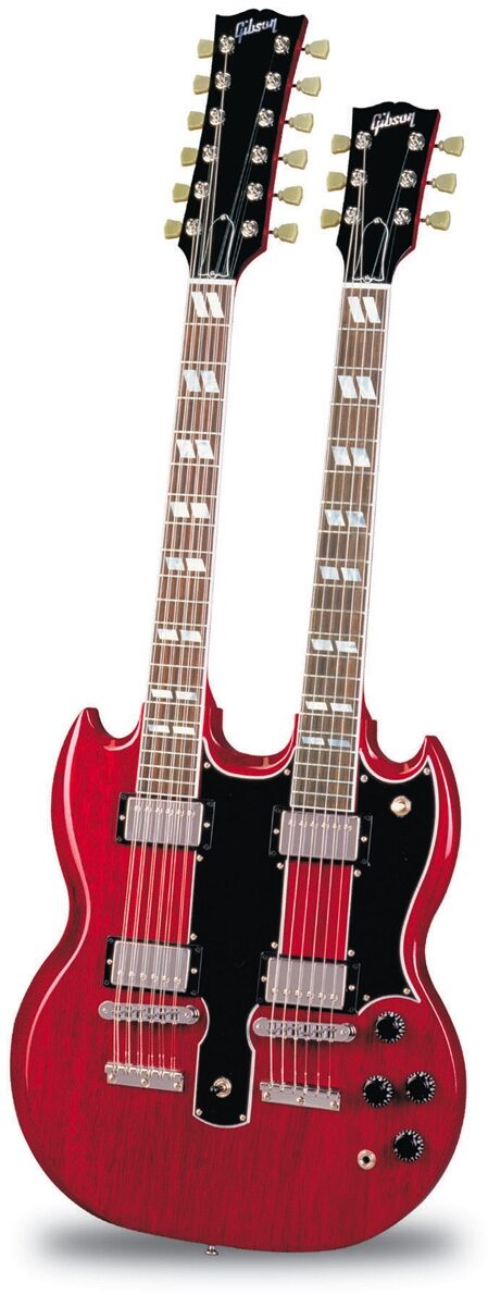 Gibson EDS1275 Double Neck Electric Guitar (with Case), Heritage Cherry