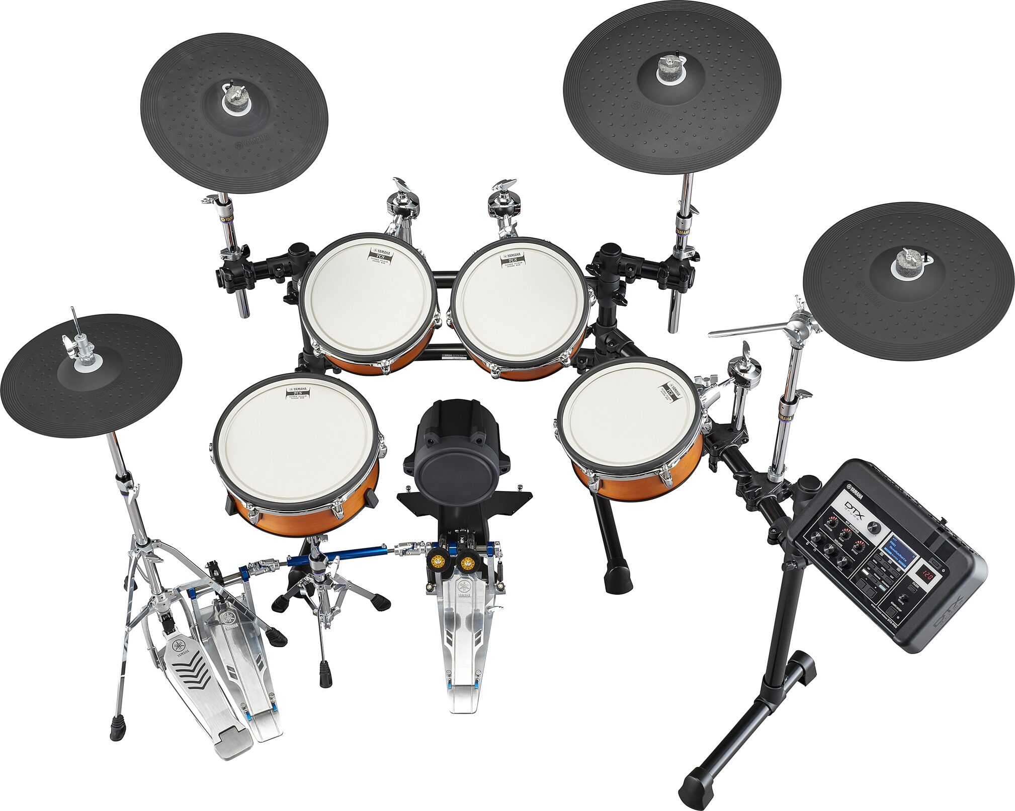 Yamaha DTX8K-M Mesh Electronic Drum Kit, Action Position Back