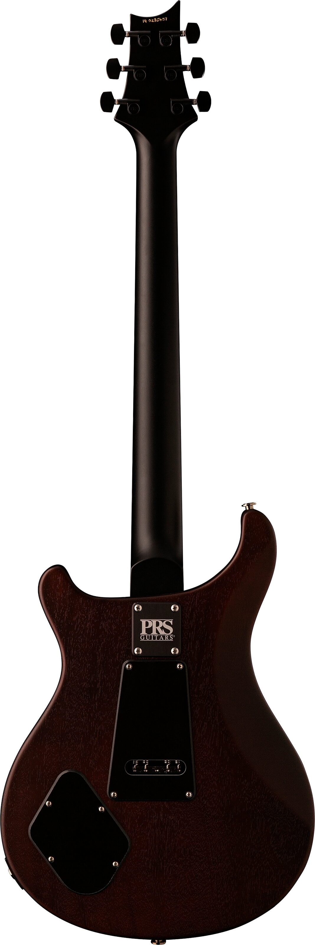 PRS Paul Reed Smith Dustie Waring CE24 Electric Guitar, with Floyd Rose (with Gig Bag), Burnt Amber Smokeburst, Open Box (Very Good), Action Position Back