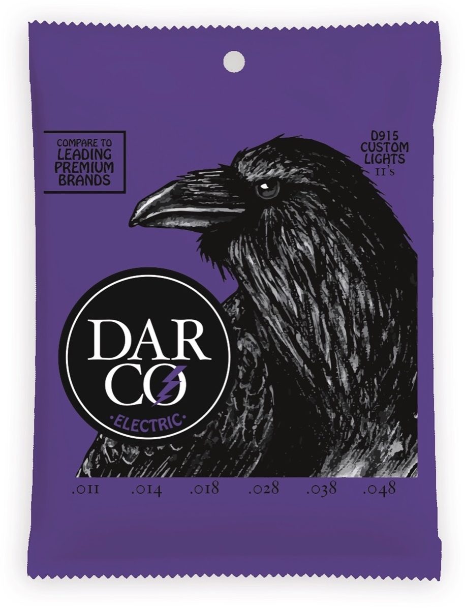 Darco Nickel Electric Guitar Strings, 11-48, D915, Custom Light, Main