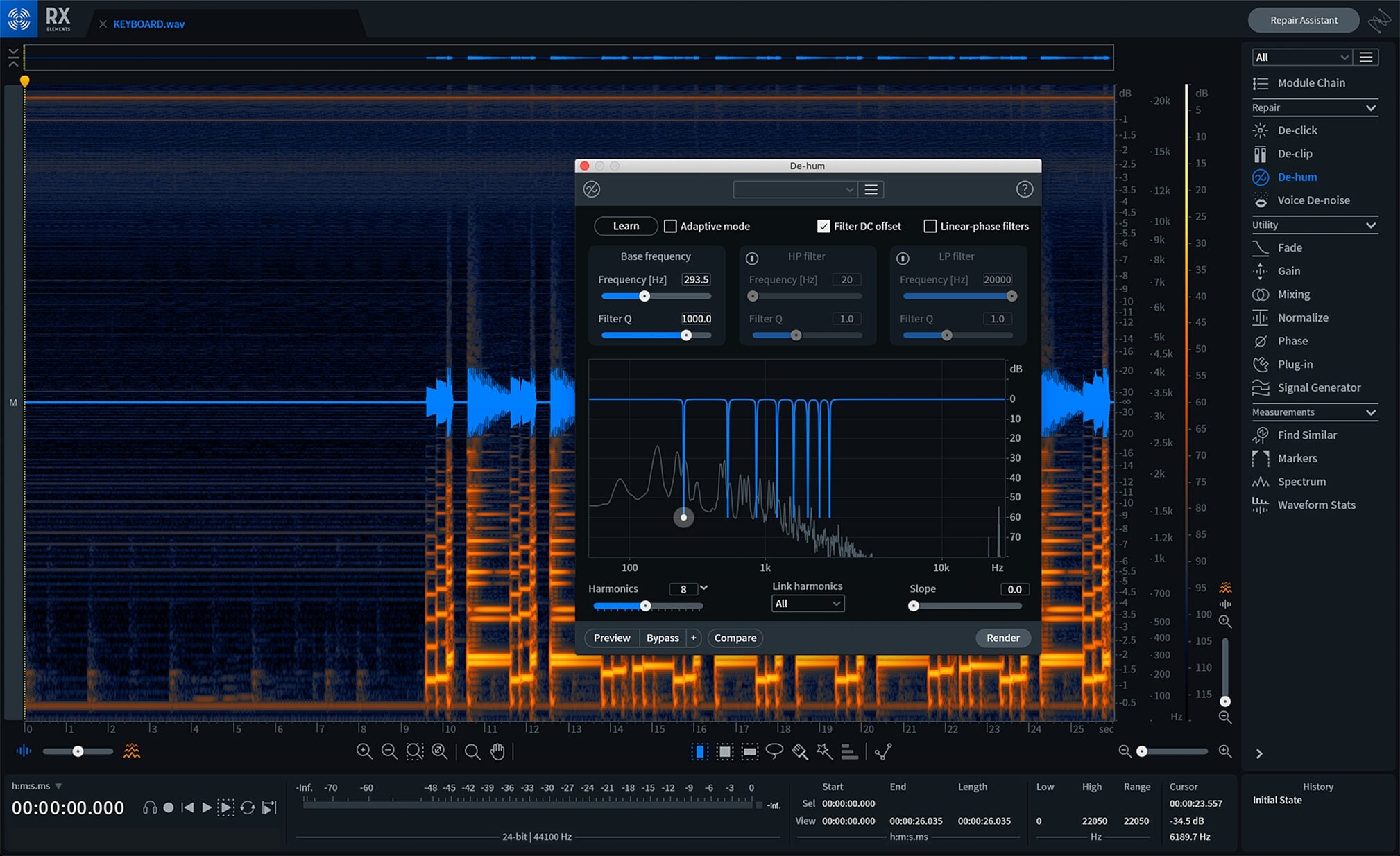 iZotope Elements Suite Software Bundle, Action Position Back