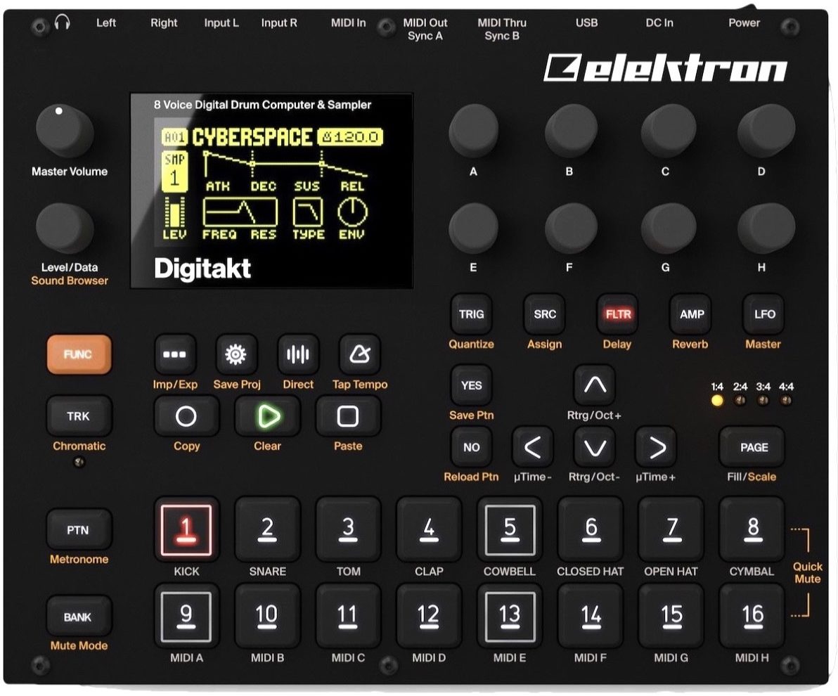 Elektron Digitakt Sampler and Sequencer