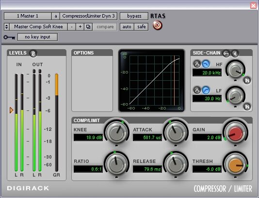 Digidesign Pro Tools LE Upgrade, Dynamics3 Plug-In