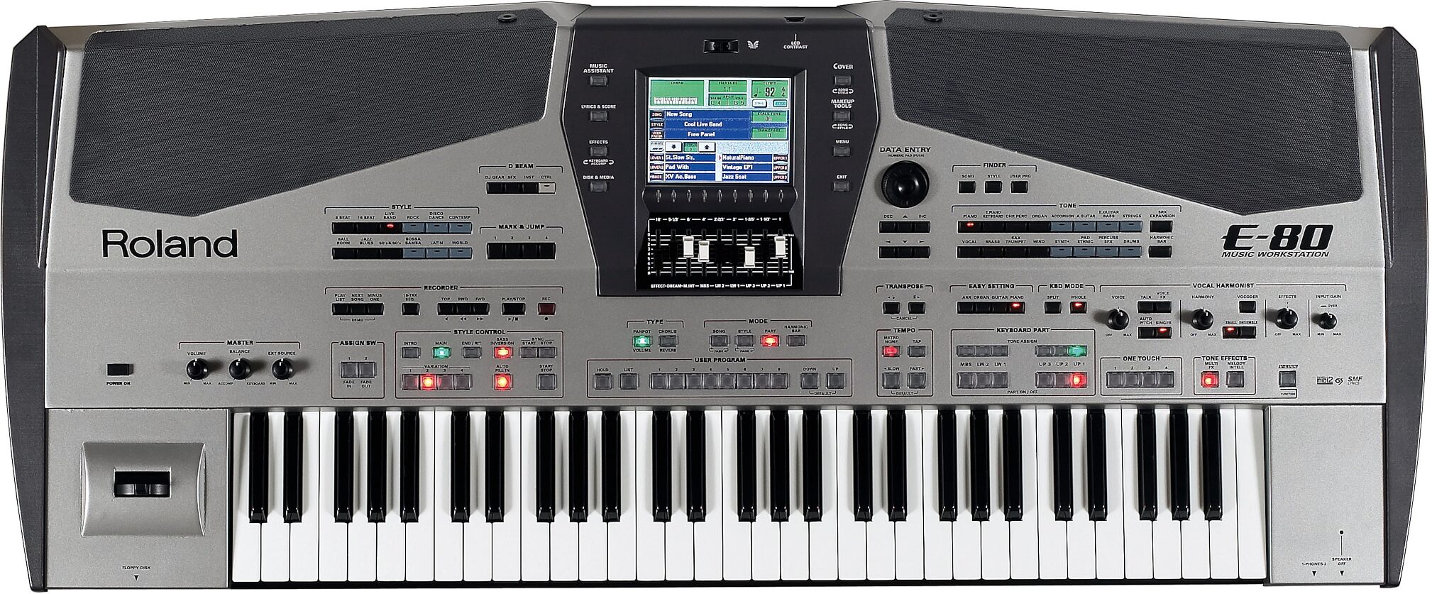 Roland E80 61-Key Music Workstation, Main