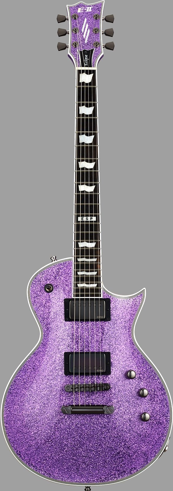 ESP Eclipse E-II DB Electric Guitar, 57/66 Pickups (with Case), Action Position Front