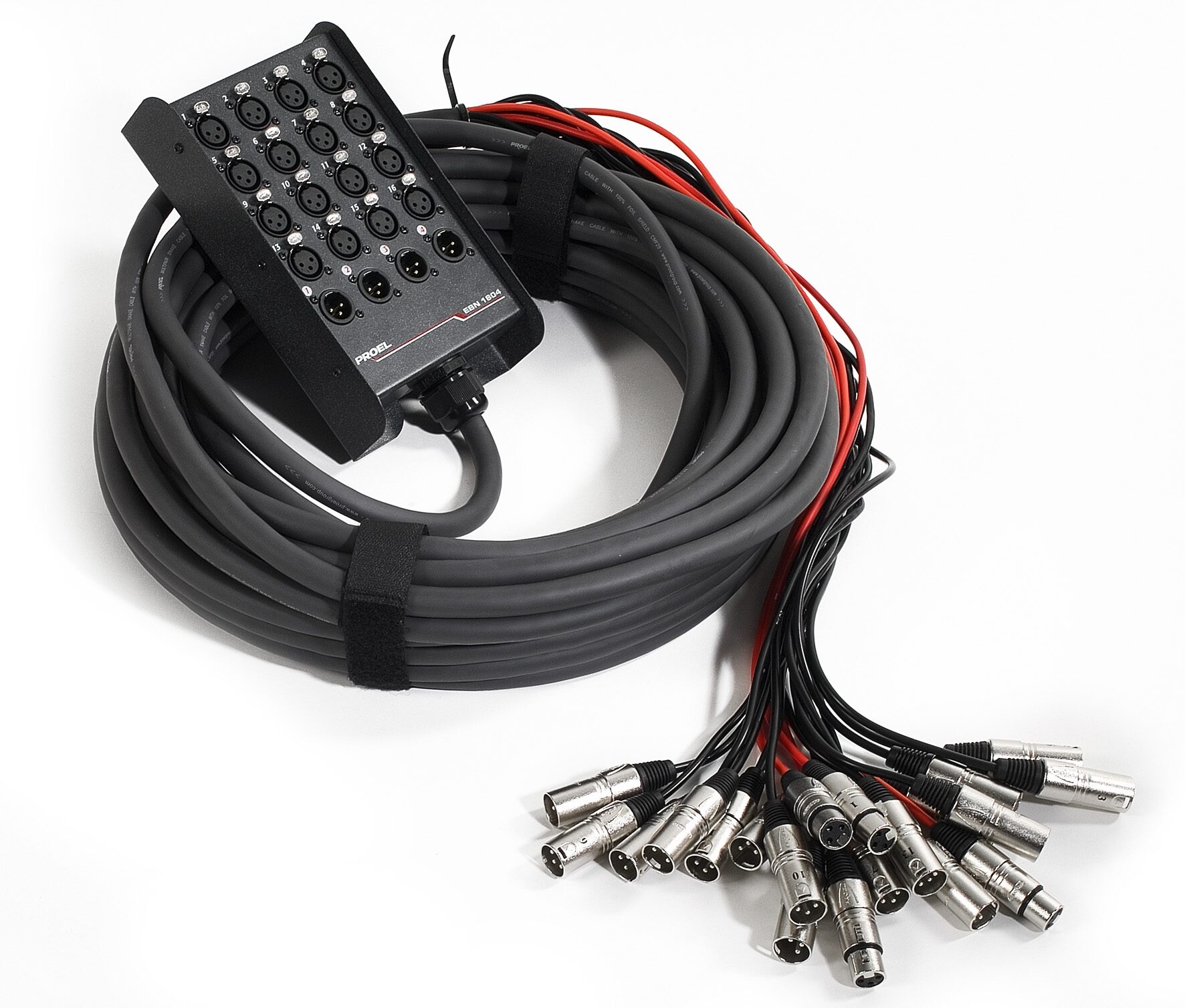 Proel EBN Series Audio Snake, 16 In x 4 Out