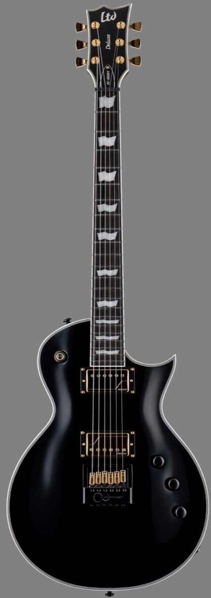 ESP LTD EC-1000T CTM Traditional Series Evertune Electric Guitar, Black, view