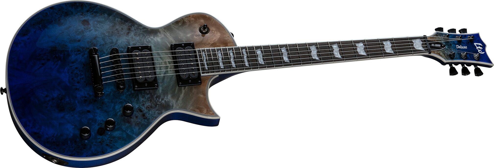 ESP LTD EC-1000 Burl Poplar Electric Guitar, Action Position Back