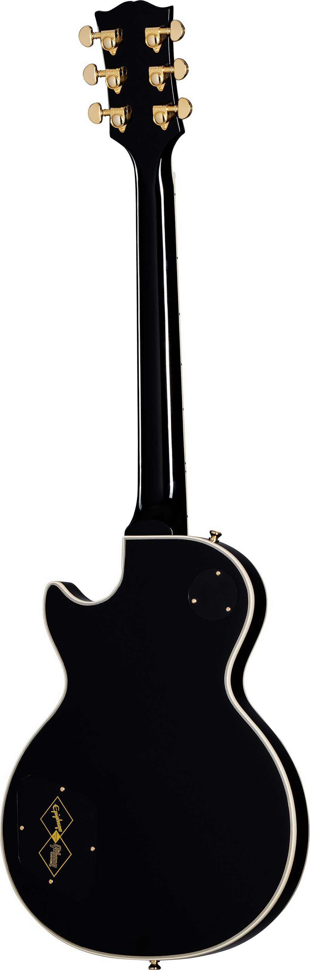 Epiphone Inspired by Gibson Custom Les Paul Custom, Ebony, Open Box (Very Good), Action Position Back