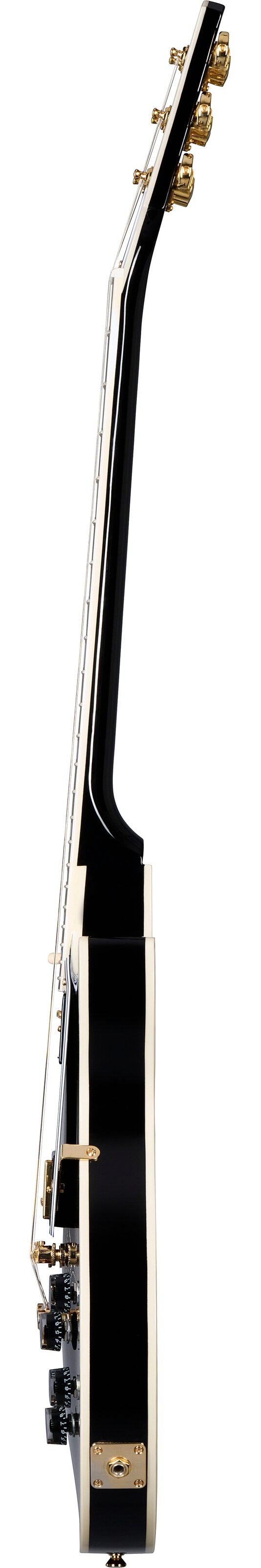 Epiphone Inspired by Gibson Custom Les Paul Custom, Ebony, Open Box (Very Good), Action Position Back