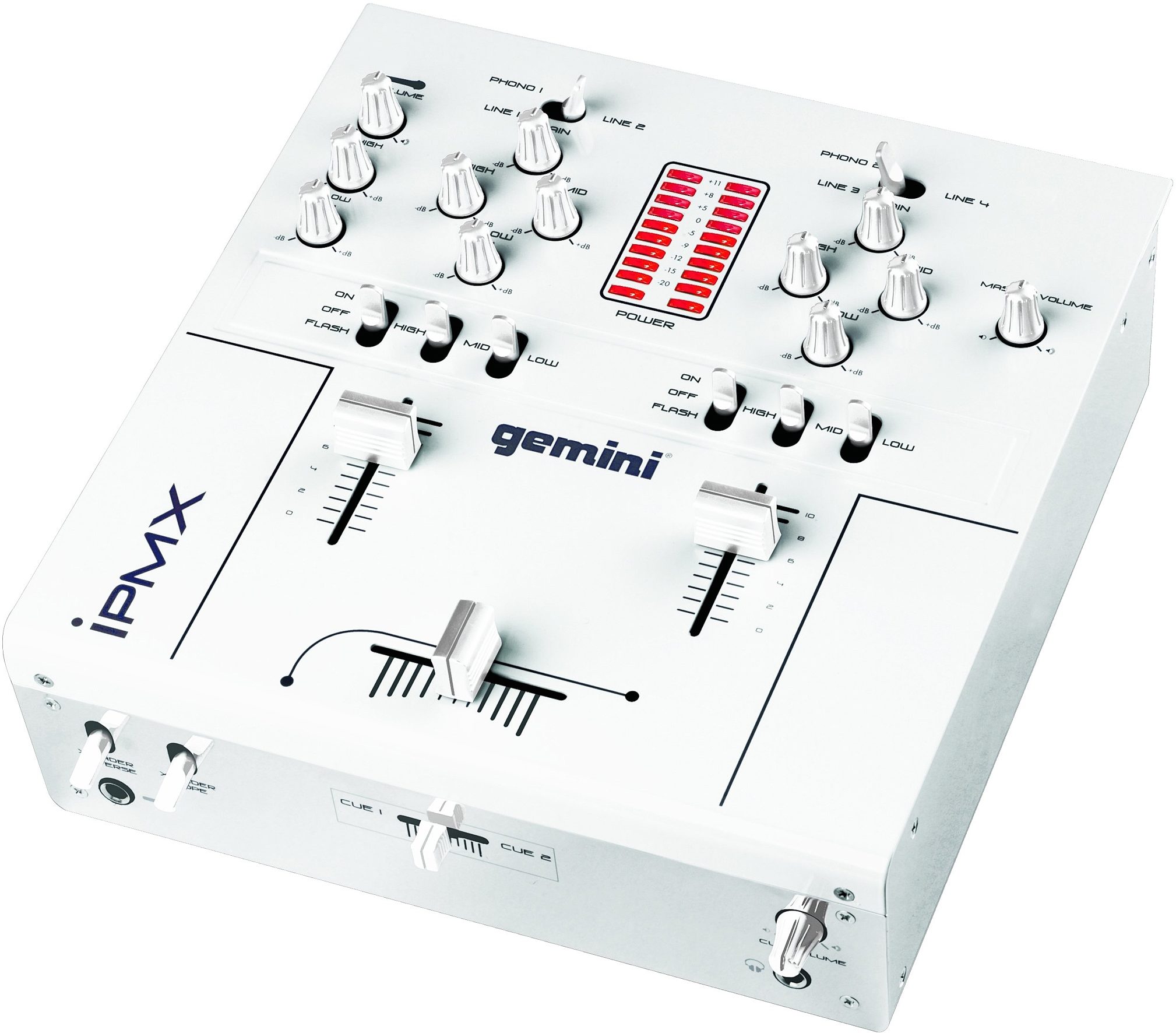 Gemini iPMX 2-Channel Stereo Mixer, Angle