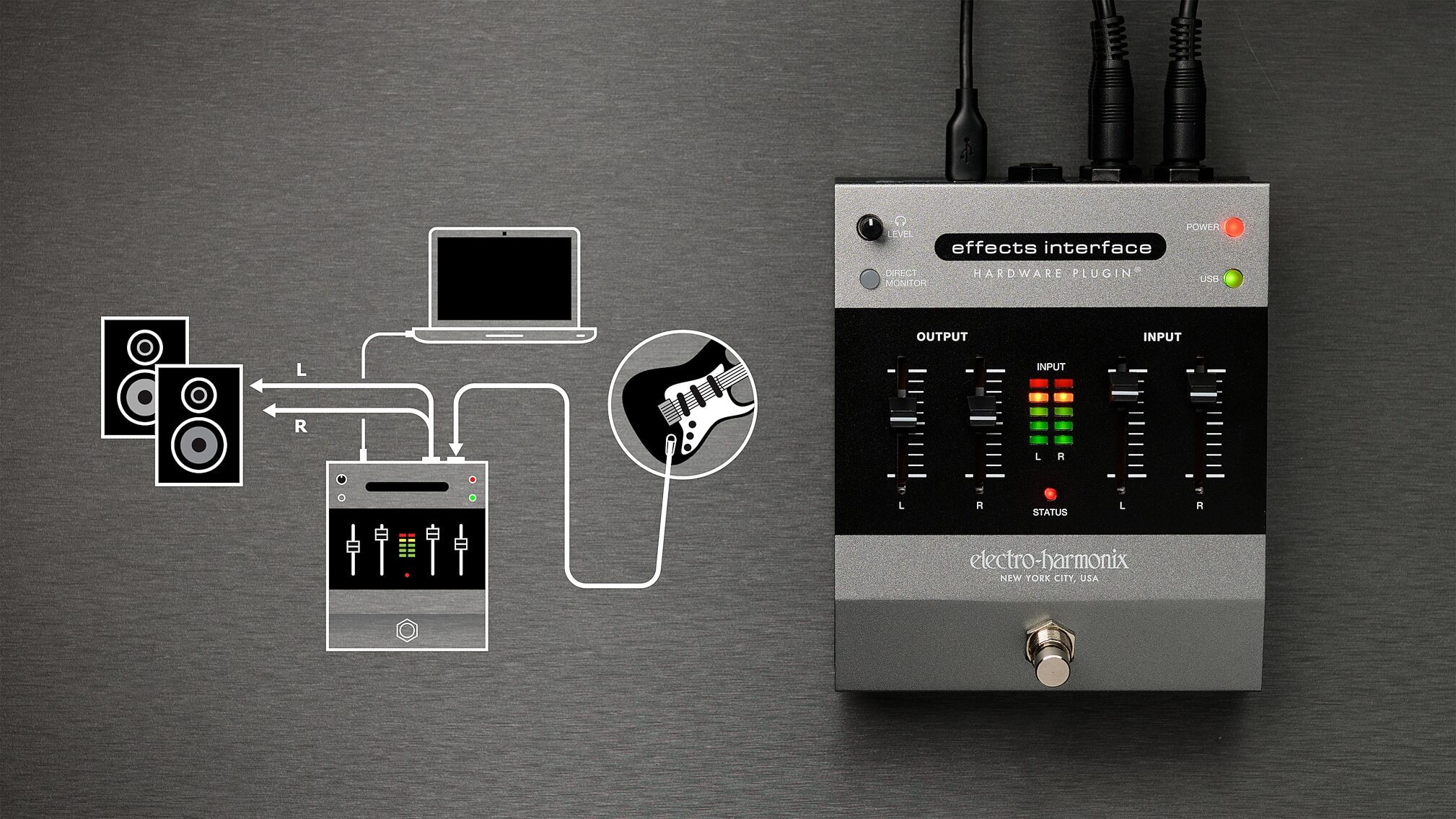 Electro-Harmonix Effects Interface Hardware Plug-in Pedal