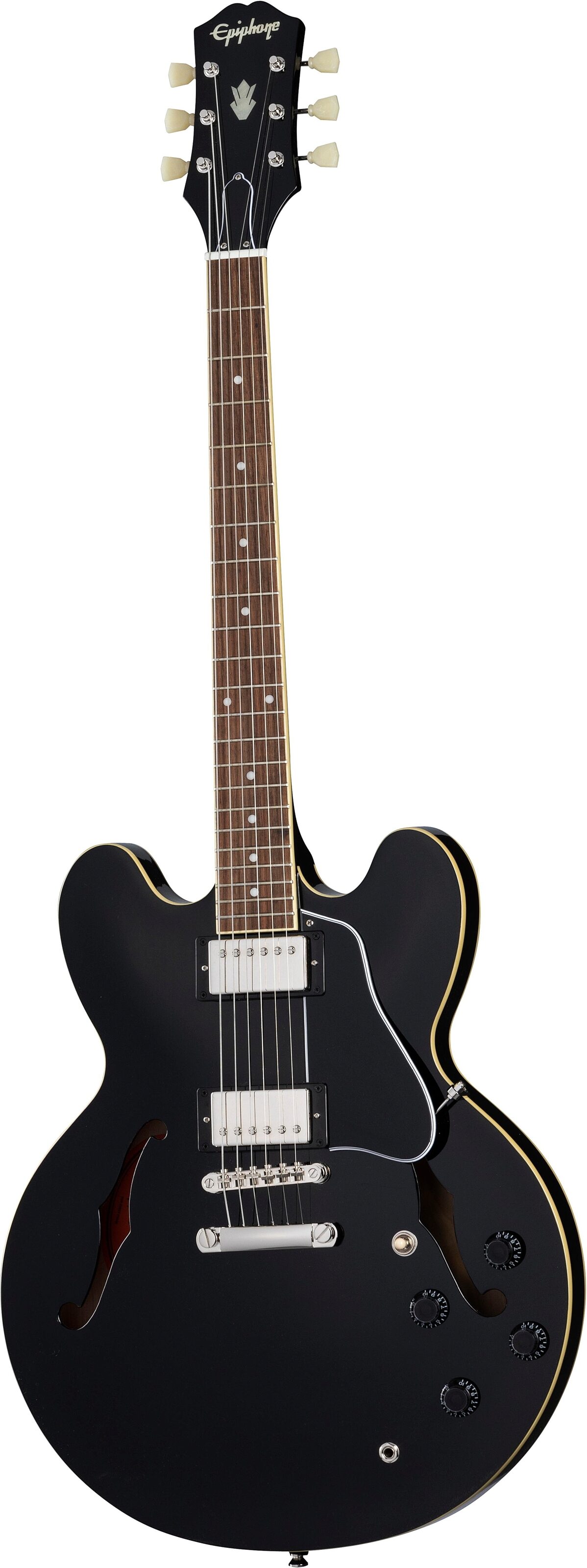 Epiphone ES-335 Traditional Pro Electric Guitar, Ebony, Open Box (Very Good), Main