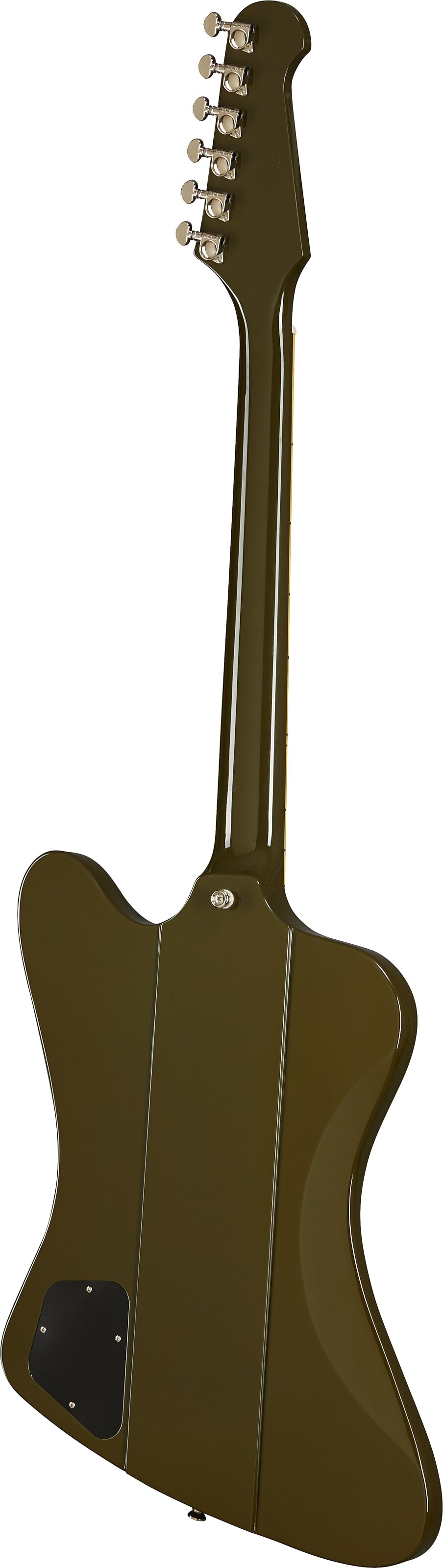 Epiphone Exclusive Firebird Electric Guitar, Olive Drab Green, Open Box (Very Good), Action Position Back