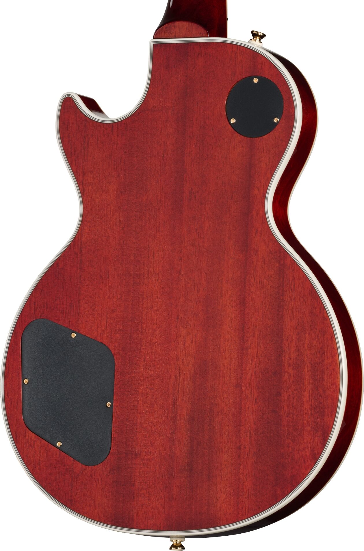 Epiphone Exclusive Les Paul Custom AAA Quilt Top Electric Guitar (with Gig Bag), Heritage Cherry Sunburst, Action Position Back