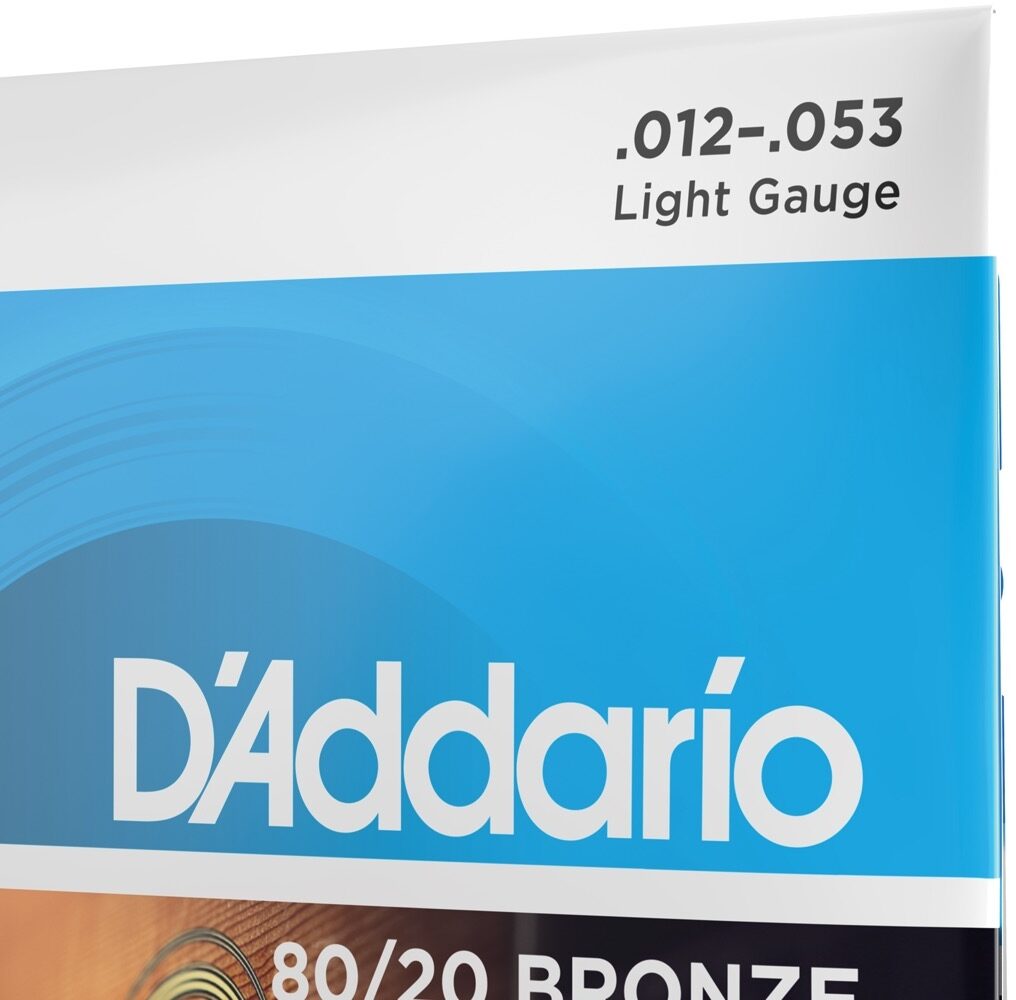D'Addario 80/20 Bronze Acoustic Guitar Strings, Light, 12-53, EJ11, view