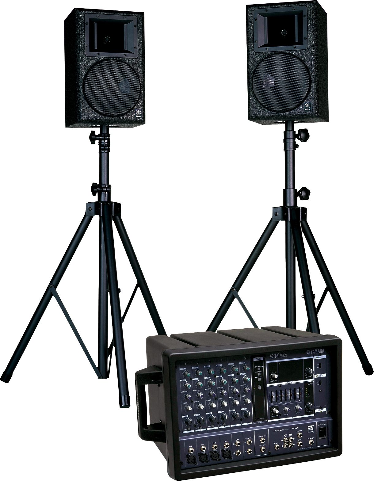 Yamaha EMX62M Package (EMX62M Powered Mixer, 2 AS108 Speakers)