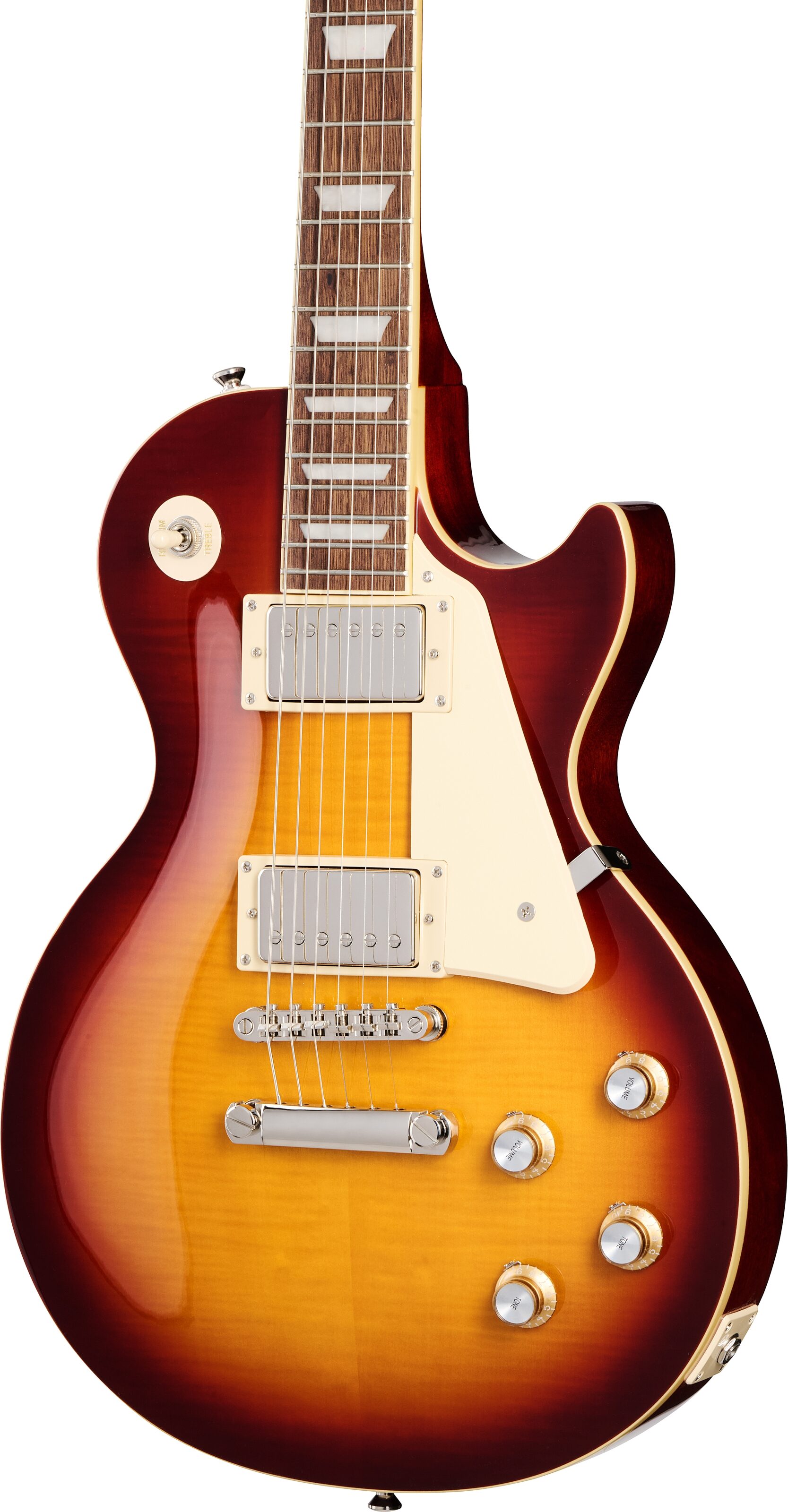 Epiphone Inspired by Gibson Les Paul Standard '60s Electric Guitar (with Gig Bag), Iced Teaburst, Action Position Back