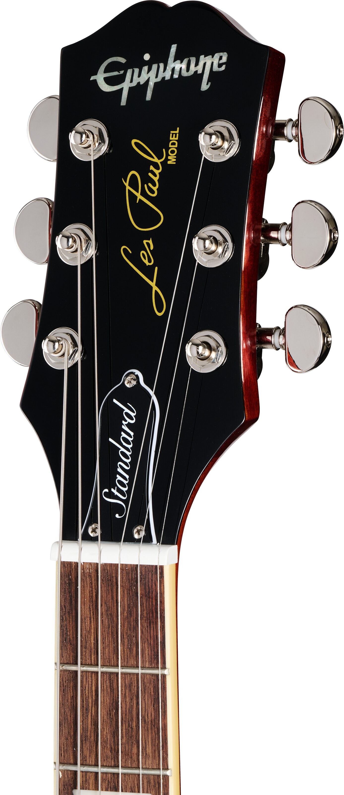 Epiphone Inspired by Gibson Les Paul Standard '60s Electric Guitar (with Gig Bag), Iced Teaburst, Action Position Back