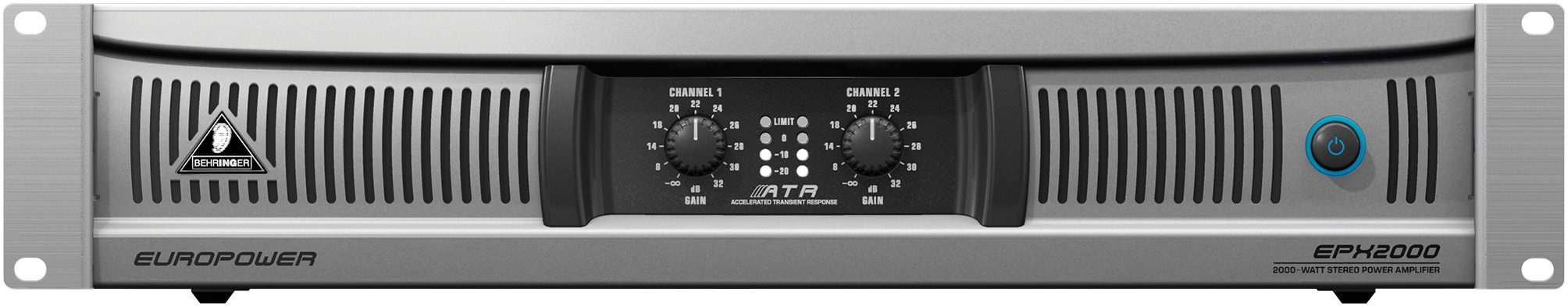 Behringer EPX2000 Power Amplifier (2000 Watts), Front