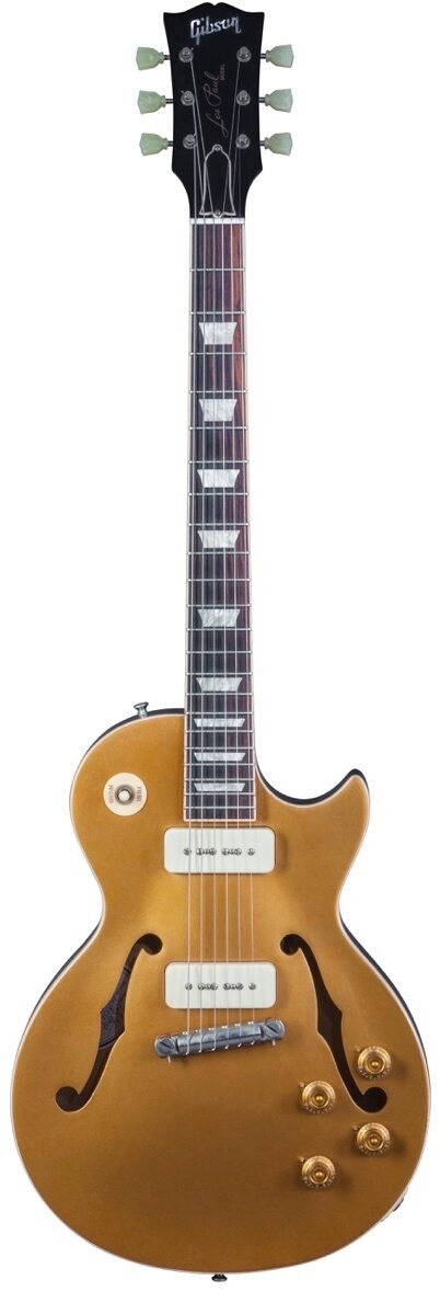 Gibson Limited Edition ES Les Paul P90 Gold Top VOS Wrap Around Electric Guitar (with Case), Main
