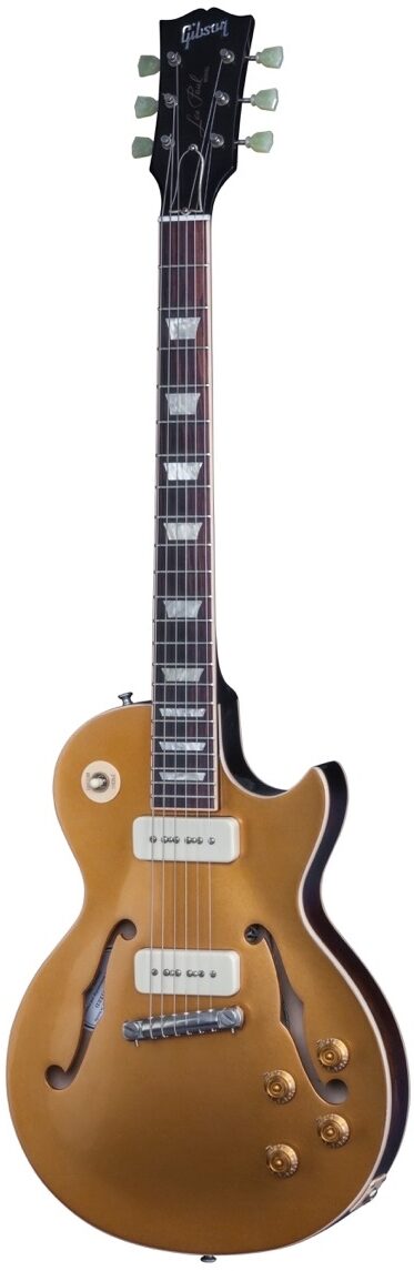 Gibson Limited Edition ES Les Paul P90 Gold Top VOS Wrap Around Electric Guitar (with Case), Front