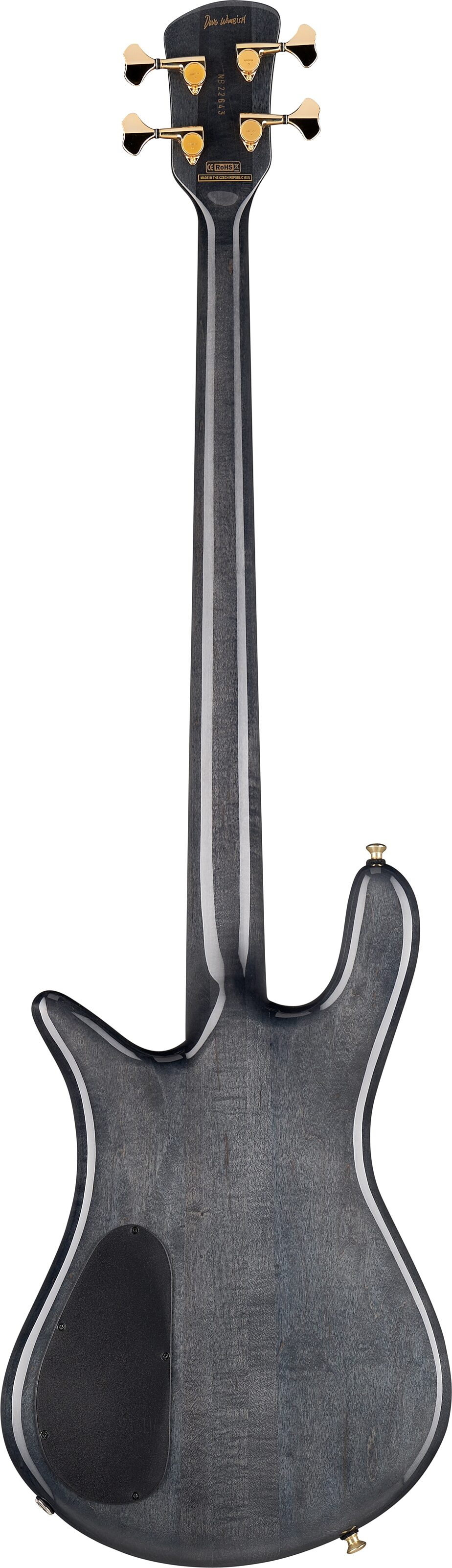 Spector Euro 4 Doug Wimbish Signature Model Electric Bass, Black Stain Gloss, Action Position Back