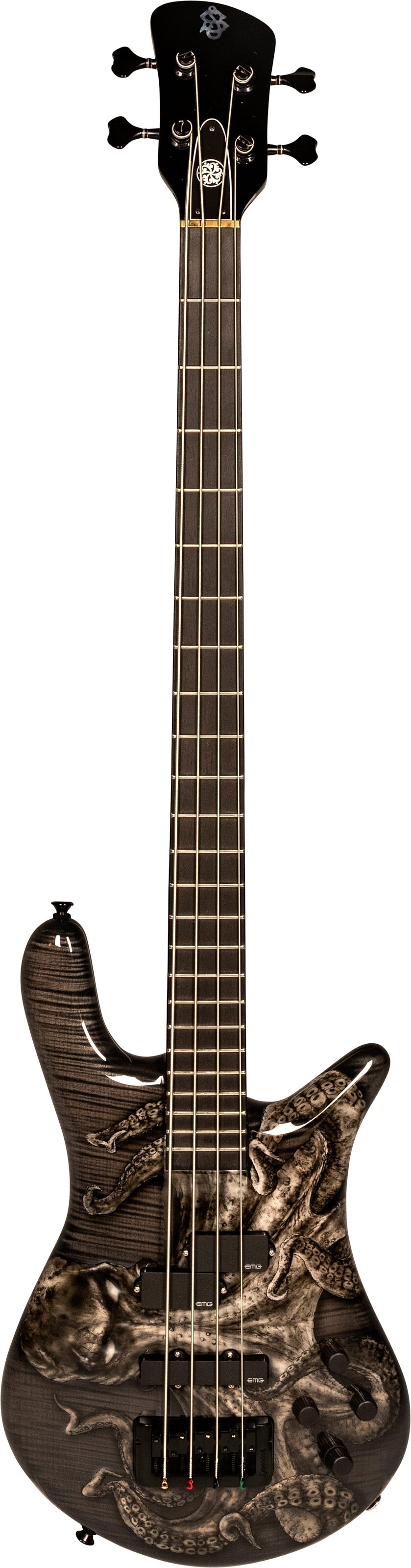 Spector LE Euro Squid 4 String Bass Guitar (with Case), Action Position Back