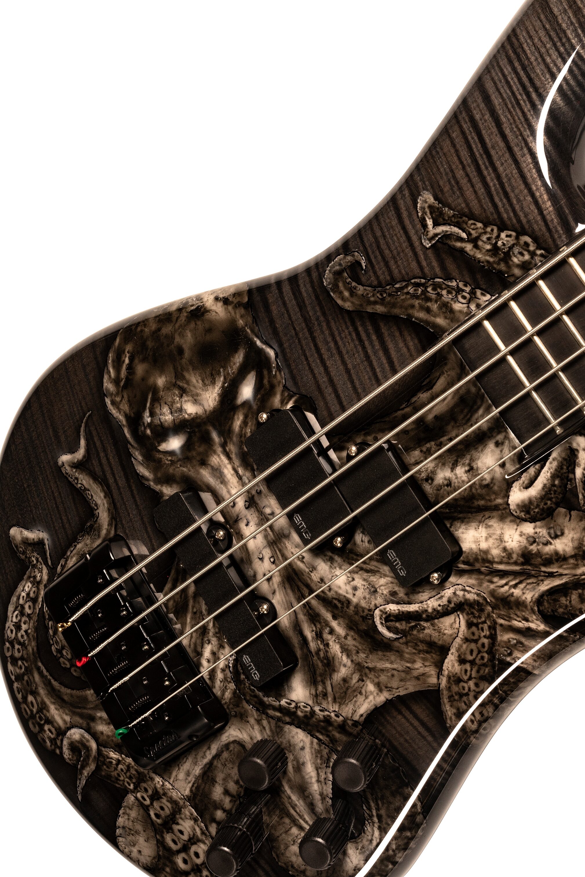 Spector LE Euro Squid 4 String Bass Guitar (with Case), Action Position Back